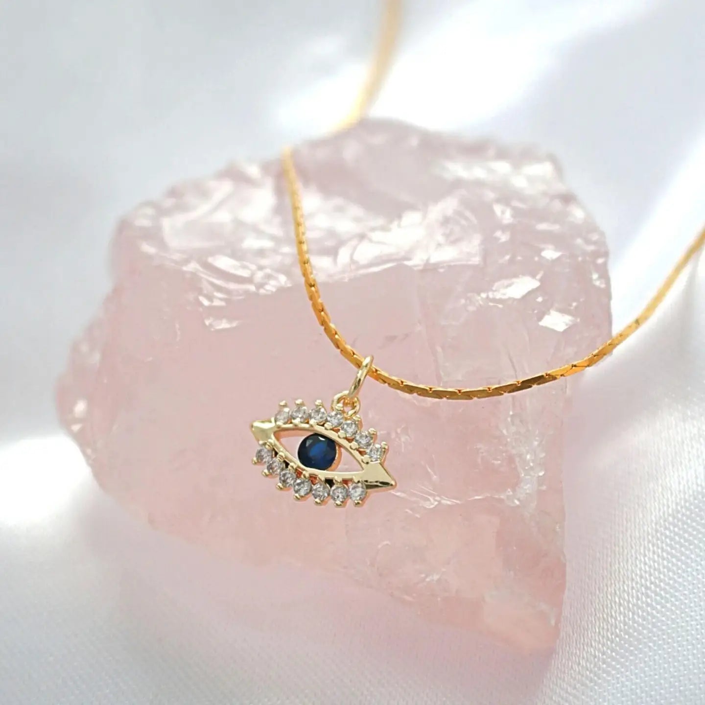 Evil Eye - collier contre le mauvais oeil - 24 carats